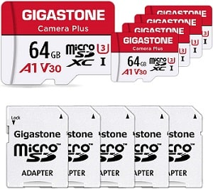 Kit 5 tarjetas MicroSD + 5 adaptadores a SD