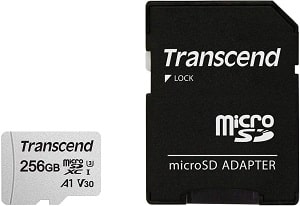 Memoria microSD de 256GB Transcend