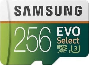 Samsung EVO Select 256 GB microSD