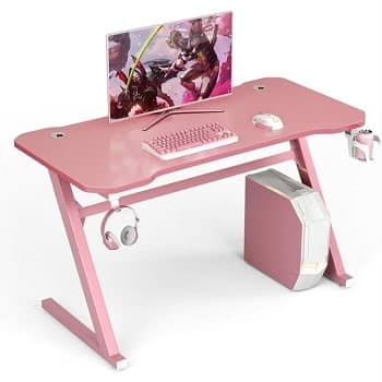 Mesa gaming rosa costway 