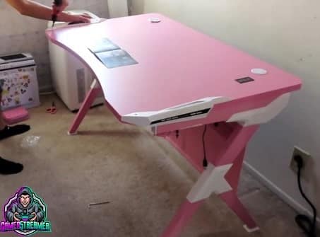 mesa gaming rosa