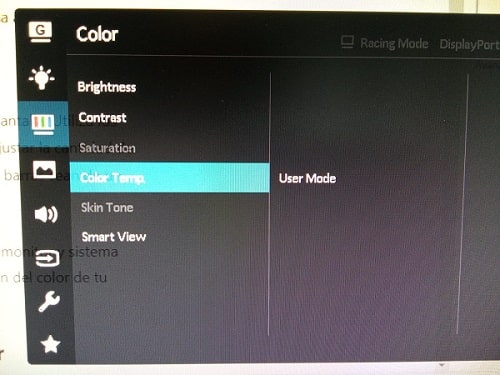 calibrar el color en monitor gamer