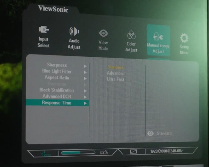 viewsonic xg2431 menu